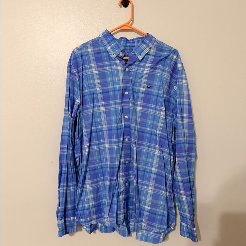 Vineyard Vines Blue Checkered Casual Shirt